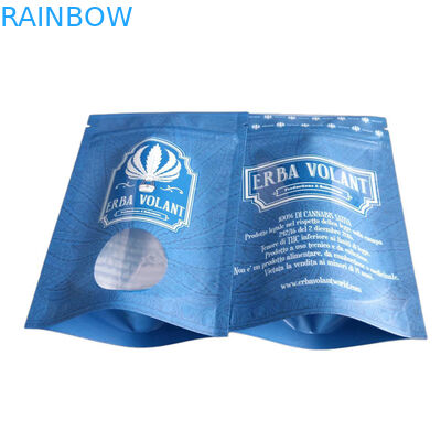 Thùng chống mùi UV cửa sổ sáng 3.5g CBD túi đóng gói hoa với khóa khóa