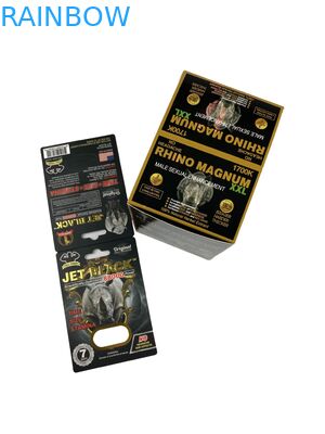 Nhập khẩu bán buôn Bảng thuốc Rhino được in tùy chỉnh Bao bì Hộp giấy với thẻ giấy Bao bì thuốc tăng cường