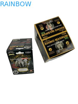 Nhập khẩu bán buôn Bảng thuốc Rhino được in tùy chỉnh Bao bì Hộp giấy với thẻ giấy Bao bì thuốc tăng cường