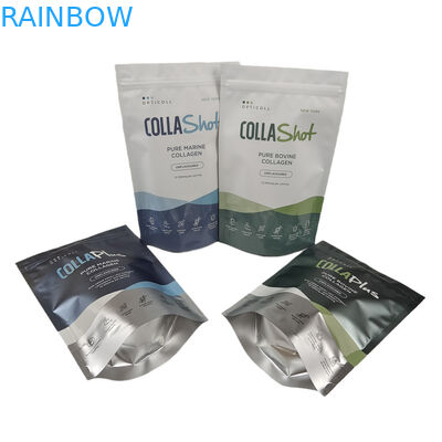 Logo tùy chỉnh nhựa đứng lên nhôm giấy cà phê trà bột protein bao bì túi in kỹ thuật số túi chống mùi