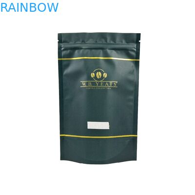 Logo in đệm Ziplock tái sử dụng tùy chỉnh đứng lên chất lượng thực phẩm hạt cà phê nhôm giấy nhựa túi