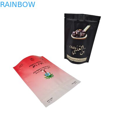 Matte/Glossy Custom Printed Stand Up Plastic Food Grade Packaging Bag Cho Bột Cà phê