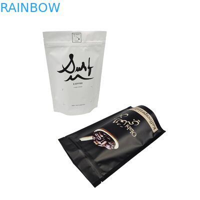 Thẻ thực phẩm tùy chỉnh túi màu Logo in đóng gói Cà phê đứng lên túi niêm phong với van
