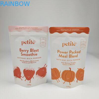 Chiếc túi giấy Kraft màu trắng màu nâu có thể tái chế