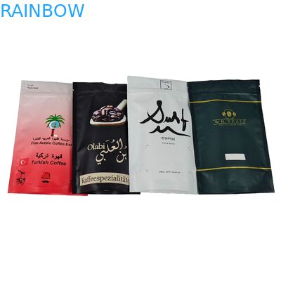 Nhiệt kín chất lượng thực phẩm túi xách túi xách với van tùy chỉnh in đứng lên túi nhựa Ziplock túi