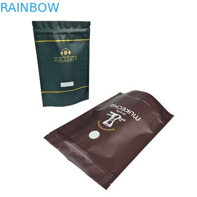 Robusta cà phê đậu túi tùy chỉnh in với logo chất lượng thực phẩm đứng lên Zip khóa cà phê túi sô cô la