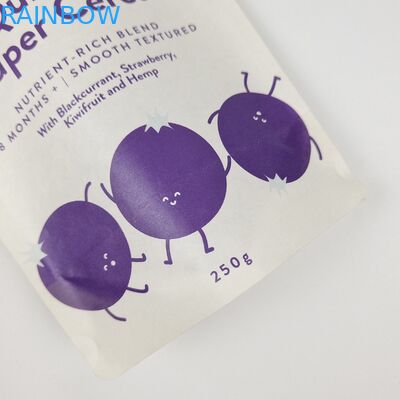 Stand Up Pouch With Zipper Kraft Craft Paper Custom Printed Reusable Zip Lock Doypack Thẻ đóng gói thực phẩm