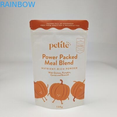 Nhà máy bán buôn túi đóng gói thực phẩm phân hủy sinh học đứng lên túi chống mùi Zip khóa khóa giấy Kraft túi nhôm