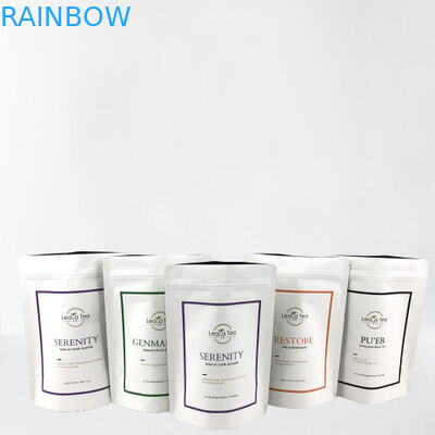 Túi đứng có thể đóng lại với logo tùy chỉnh cho bao bì túi trà khô