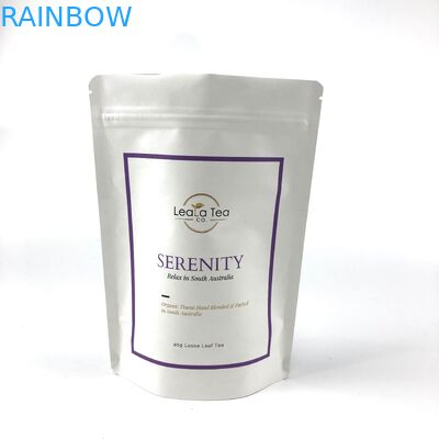 Túi đứng có thể đóng lại với logo tùy chỉnh cho bao bì túi trà khô