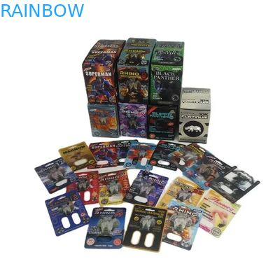 Slide Blister Card Packaging Male Enhancement Pills Packaging Sex Pill 3d Packaging