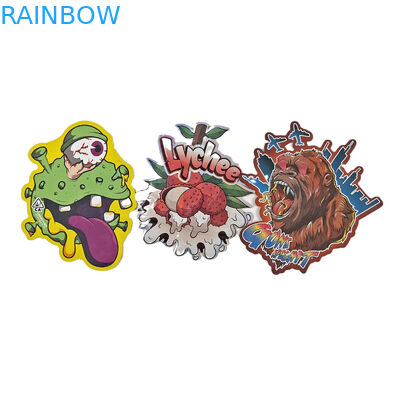 Thẻ in tùy chỉnh túi khóa chống trẻ em Thẻ đứng lên túi Holographic cho đồ ăn nhẹ và sản phẩm hàng hóa