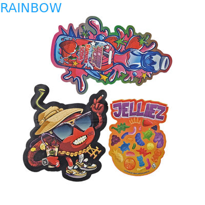 Thiết kế tùy chỉnh in Die cắt Ziplock đặc biệt hình dạng không đều Nhựa bao bì 3,5g Mylar túi