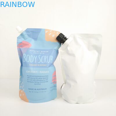 Bao bì thực phẩm công nghiệp với túi giấy bạc cho túi lau cơ thể đứng dậy