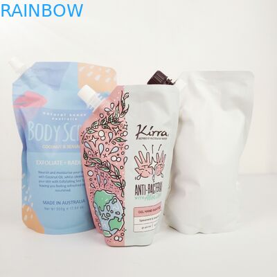 Bao bì thực phẩm công nghiệp với túi giấy bạc cho túi lau cơ thể đứng dậy