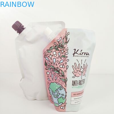 Bao bì thực phẩm công nghiệp với túi giấy bạc cho túi lau cơ thể đứng dậy