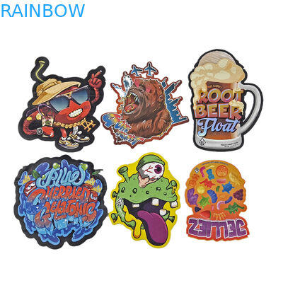 Hộp bao bì nhôm nhựa mềm mỏng dạng không đều hình dạng 3.5g 7g 14g 28g Thẻ Mylar cắt đứt