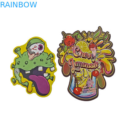 Tùy chỉnh cắt chết kim loại chất lượng cao bất thường niêm phong hình dạng đặc biệt nhỏ nhựa khóa khóa Mylar túi đóng gói thực phẩm