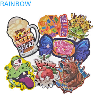 Logo tùy chỉnh in Die cắt Ziplock túi nhỏ đứng lên túi 3.5g Food Grade bao bì chống mùi với Zipper Mylar Ba