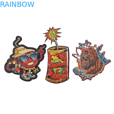 Túi giấy Ziplock 3,5g 7g 14g Hình dạng đặc biệt Bao bì tùy chỉnh Thực phẩm Chống mùi Die Cut Mylar Bag