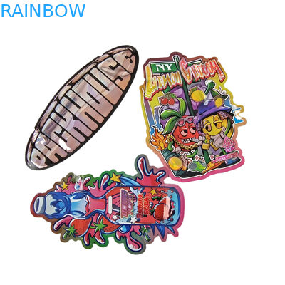 Logo Custom Matte có hình dạng túi nhựa có thể đóng lại và chống mùi Ziplock 3.5 Mylar Bags For Candy