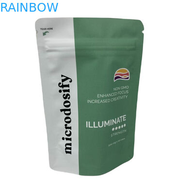 CYMK Màu thảo mộc hương bao bì nhôm giấy đứng lên nhựa Mylar Zipper Bag