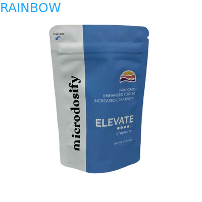 Chất liệu y tế lá cỏ dại 3 mặt niêm phong túi chống mùi túi Mylar tùy chỉnh với cửa sổ