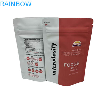 Chất liệu y tế lá cỏ dại 3 mặt niêm phong túi chống mùi túi Mylar tùy chỉnh với cửa sổ