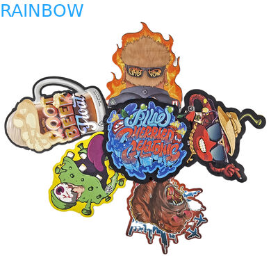 3.5g 7g 14g Special Shape Plasticci Packaging Bag Hologram Smell Proof Plastic Die Cut Custom Snack Cookie Snack Bags Các loại túi nhựa không có mùi