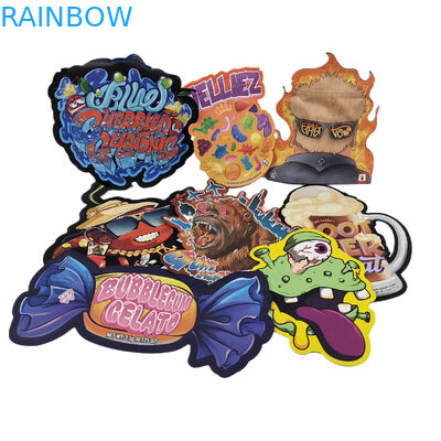 3.5g Custom in Mylar Bags hình dạng không đều DIE Cut Ziplock Bags Packaging Bags For Snack Cookie Candy