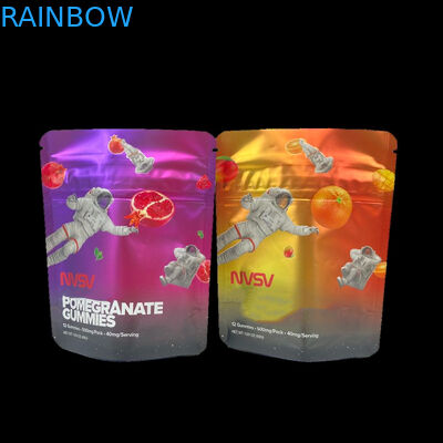 3.5 Gram túi nhựa bao bì nhãn tùy chỉnh in CBD bánh quy