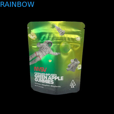 3.5 Gram túi nhựa bao bì nhãn tùy chỉnh in CBD bánh quy