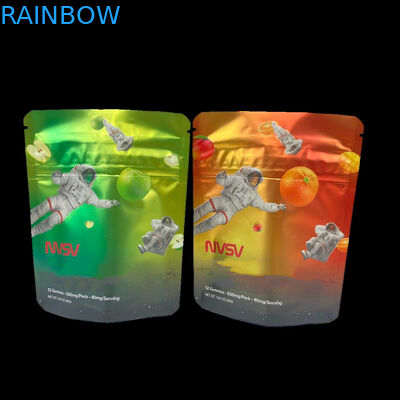 3.5 Gram túi nhựa bao bì nhãn tùy chỉnh in CBD bánh quy