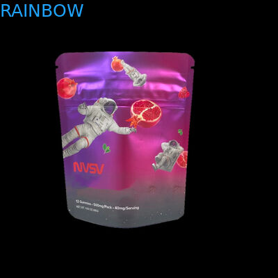 3.5 Gram túi nhựa bao bì nhãn tùy chỉnh in CBD bánh quy