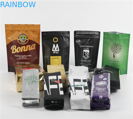 Bao bì gusset nhôm chống mùi cho hạt cà phê cho 250G 500G 1KG