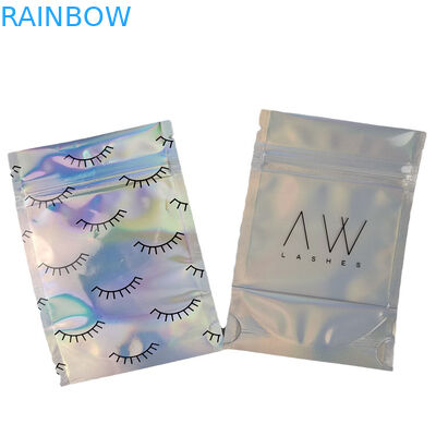 Thẻ tùy chỉnh Holographic Aluminium Foil Mylar Bags có thể khóa lại