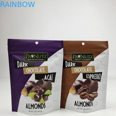 Logo tùy chỉnh in kỹ thuật số Plastic Zip Lock Flat Bag With Aluminum Foil Bags For Candy Bags