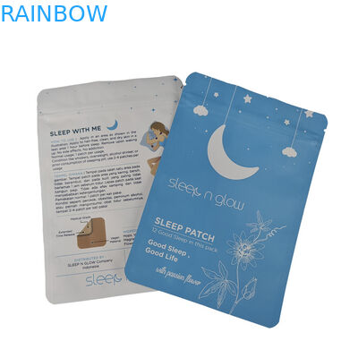 Logo tùy chỉnh nhựa ba mặt niêm phong túi nhỏ cho Sleep Patch Foil nhôm Soft Touch Mylar Bag