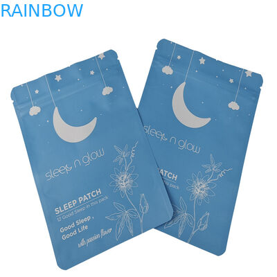 Logo tùy chỉnh nhựa ba mặt niêm phong túi nhỏ cho Sleep Patch Foil nhôm Soft Touch Mylar Bag