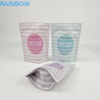 Logo in tùy chỉnh Lông nhôm Mylar Stand Up Pouch 50g 100g 200g 500g Body Salt Scrub Packaging Bag