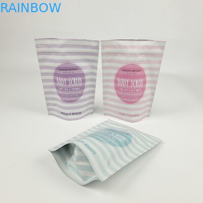 Custom Matte OEM Custom Printed Bath Salts Packaging Zip Lock Bath Salt Body Scrub Standing Poch Packaging Bags Các loại nước tắm