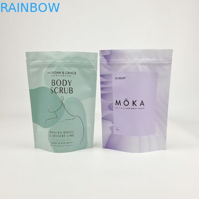 Custom Matte OEM Custom Printed Bath Salts Packaging Zip Lock Bath Salt Body Scrub Standing Poch Packaging Bags Các loại nước tắm
