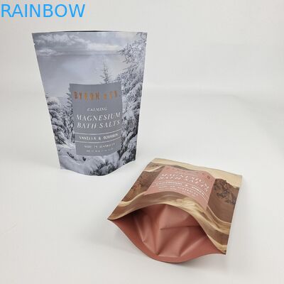Nhãn hiệu tùy chỉnh in chống mùi thực phẩm Mylar chống ẩm ốm nhôm nhôm đứng lên túi Body Scrub Packaging Bag