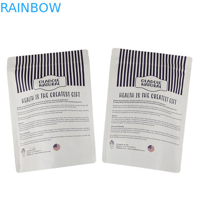 Thùng giấy Kraft có thể phân hủy sinh học được in tùy chỉnh cho thức ăn thú cưng Thùng chống mùi có logo