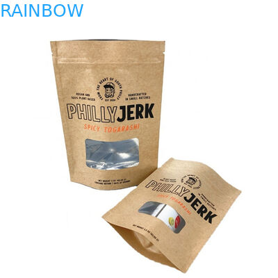 Thùng bao bì giấy chống mùi 100% có khả năng phân hủy sinh học cho táo bột hạt trà túi thức ăn cho thú cưng túi giấy kraft trắng