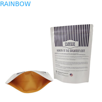 Chất lượng cao Custom Eco Friendly Stand Up Kraft Paper pouch cho thú cưng chó mèo Chăm sóc thực phẩm lớp độ ẩm Proof Bag