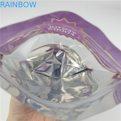 Tùy chỉnh Logo của riêng bạn in kỹ thuật số Ziplock đồ ăn đứng lên túi đóng gói với cửa sổ