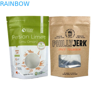 Thẻ thực phẩm Thẻ giấy Kraft cho bột xoài Thực phẩm bánh quy hạt Động vật nuôi Thực phẩm thân thiện với môi trường Trà để lại túi giấy chống mùi