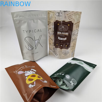 Fashion Pack Food Grade tùy chỉnh kích thước và màu sắc có sẵn Laminated nhựa nhôm Zip khóa túi đứng lên túi