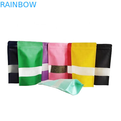 Giá bán buôn Thẻ giấy kraft trắng cho quả xoài bột xoài thực phẩm vật nuôi Biodegradable Zipper Smellproof Paper Packaging B